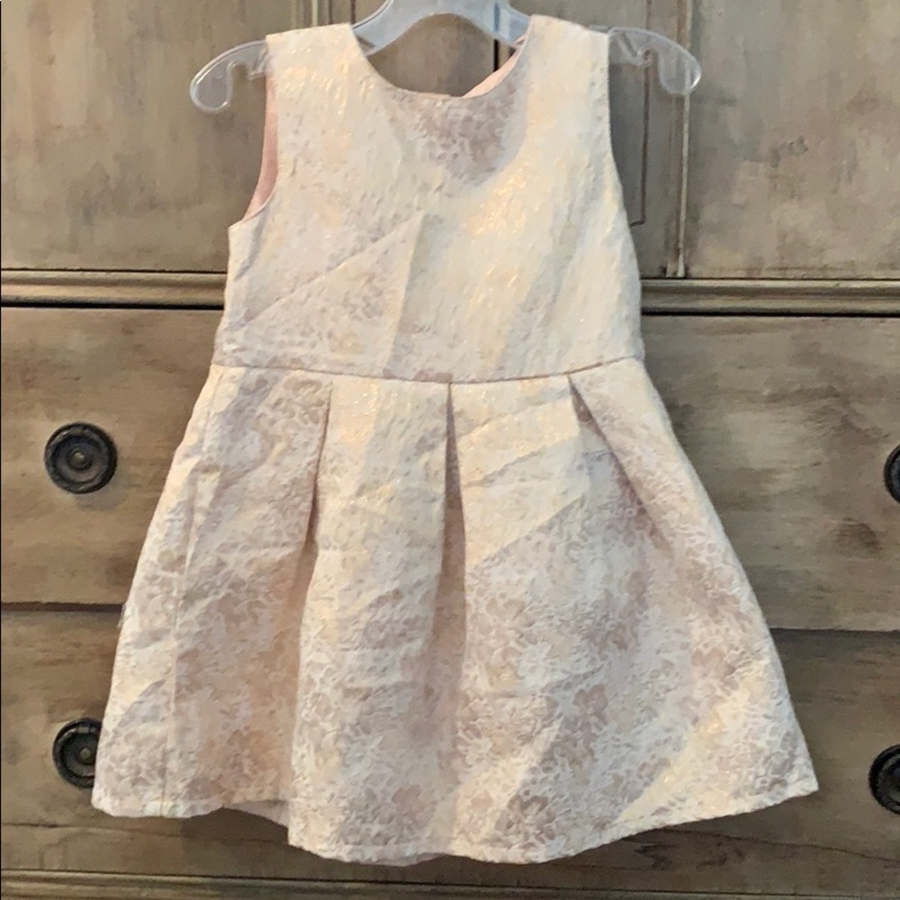 4/$20 Carters blush and gold dress